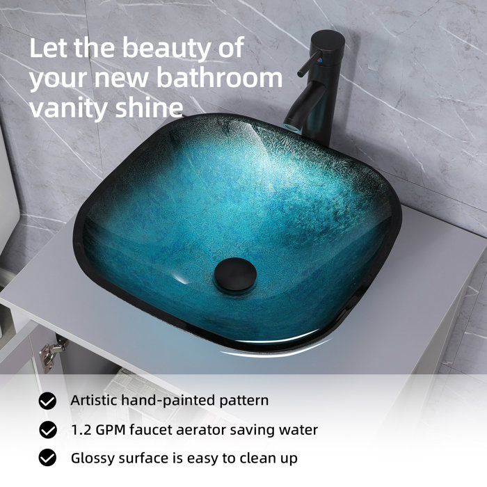 Orren Ellis Olancha 24'' Single Bathroom Vanity Set with Mirror